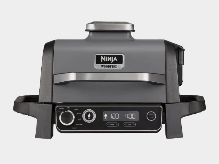 a black and grey electric grill