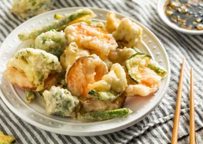 Tempuras con airfryer